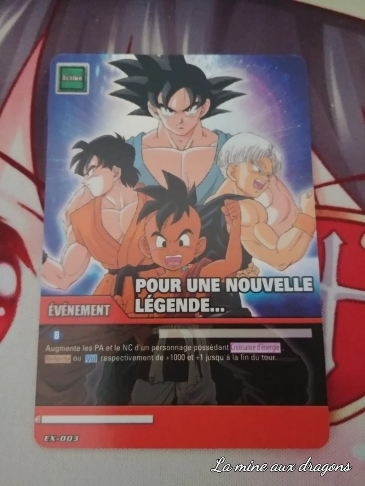 Carte Hors serie Dragon ball Z Pour une Nouvelle Légende EX-003 HOLO card HS  - Photo 1/1