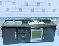 Details about   Dollhouse Miniature Kitchen Frig Sink & Stove Set 1:12 scale K38 Dollys Gallery