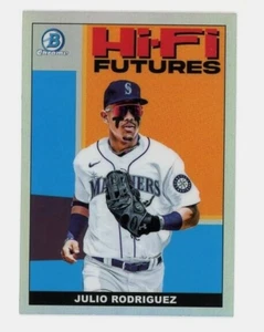 2022 Julio Bowman Rodriguez Hifi-4 Futures Hi-Fi Chrome Mariners Insert Base - Picture 1 of 4