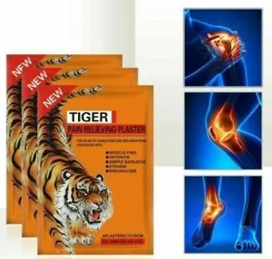 Tiger Pain Relief Plaster Patches 12 Packs - 48 patches 7 x 10 cm FAST POST red - Picture 1 of 12