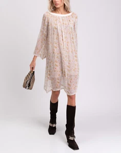 RRP €860 PHILOSOPHY DI LORENZO SERAFINI Chiffon Tea Dress IT42 US6 M Floral - Bild 1 von 10