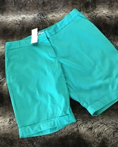 Ladies sizes 12 Shorts Target Sateen Colour Lapis Green Retail $35 New - Picture 1 of 2