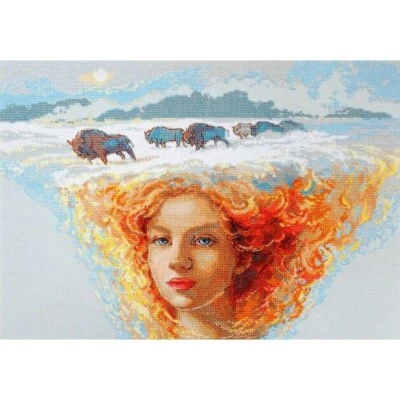 Kit Punto Cruz Madre Naturaleza Tierra A1003 RIOLIS 40x30cm Foto 1 de 4