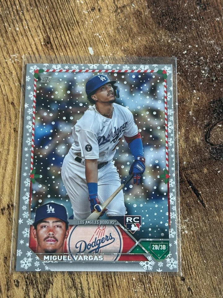 2023 Topps Holiday Metallic #H172 Miguel Vargas Rookie - Image 1 of 1