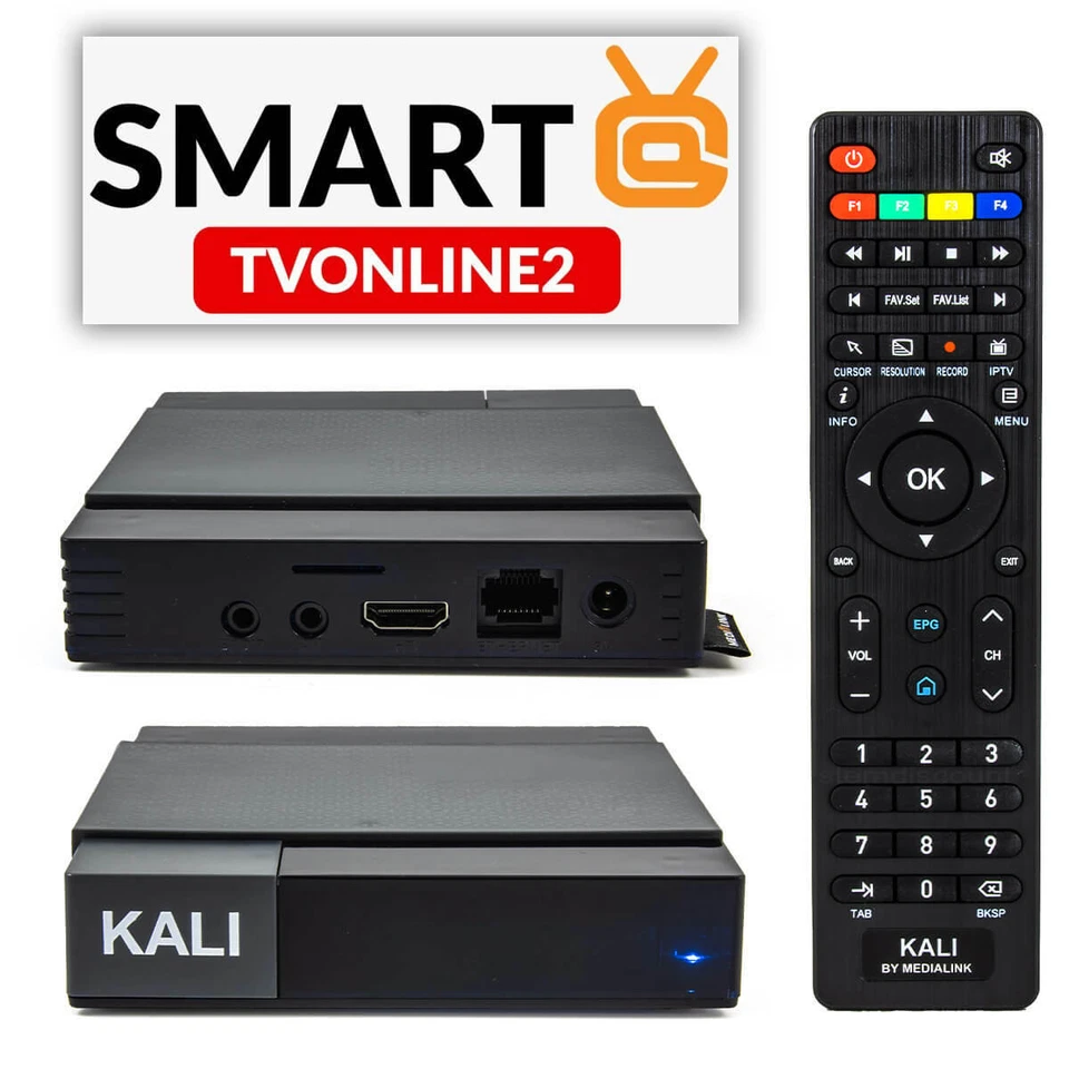 Medialink KALI 4K IPTV Box H.265 2xUSB WiFi 2.4 GHz Android Smart TV Online 2 - Bild 1 von 4