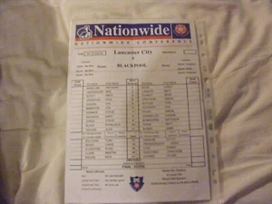 2005 Lancaster City v Blackpool FRIENDLY - Picture 1 of 1