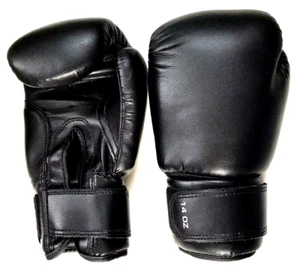 American MMA Mixed Martial Arts 14 Ounce Fight Gear Gloves Boxing Black Adult M - Picture 1 of 9