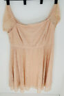 Torrid Coral Pink Lace Cap Sleeve Dress Women?S Size 24 Cocktail Summer Boho 80S