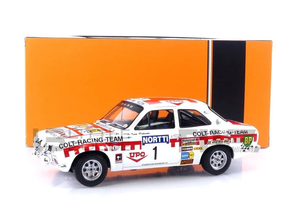 IXO 1/18 - FORD ESCORT MK I RS 1600 - 1000 LAKES RALLY 1974 18RMC141B-LQ - Image 1 of 1
