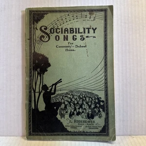 Rodeheaver Co. Geselligkeit Liederbuch für Gemeinschaftsschule & Zuhause 1928 - Bild 1 von 6
