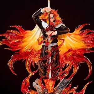 Demon Slayer Rengoku Kyojuro Figure Collectible Ornament GK Statue Model 1/6Gift - Picture 1 of 8