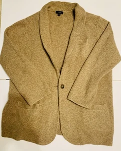 Maglione J Crew misto lana Cecile relaxed XL con tasche - Foto 1 di 7