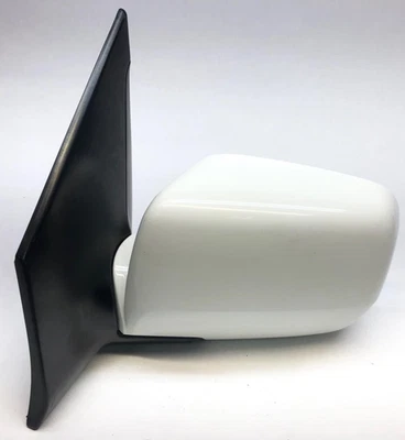 2003-2008 Honda Pilot Left Drivers Side Power Door Mirror White Paint Code NH578 - Image 1 of 4