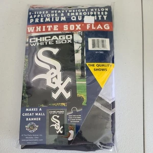 Big Large Chicago White Sox Applique Banner House Flag 44"x28" flag man cave - Picture 1 of 3