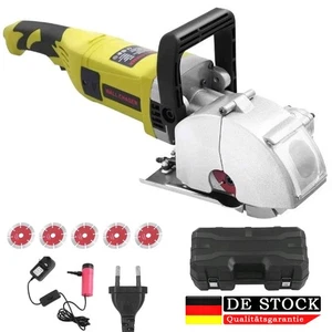 Elektrische Mauernutfräse 4000W Schlitzfräse Wandfräse Mauerfräse + 5 Sägeblatt - Bild 1 von 7