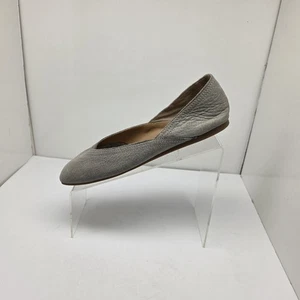 Ballerine Lucky Brand Alba scarpe da donna in pelle grigia punta quadrata taglia 9,5 M  - Foto 1 di 11