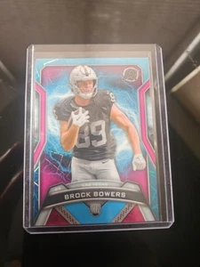 2024 Topps Resurgence - Rookies Brock Bowers #147 Sky Blue & Pink Shock... - Imagen 1 de 2