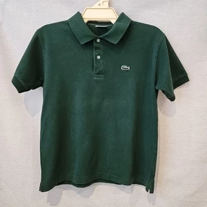 Vintage Lacoste Dark Green Collared Polo Size Small (3) Small Chest Logo - Bild 1 von 5