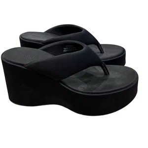 Forever 21 Damen-Plateausandalen Moon Sandalen Y2K schwarz Größe 10 - Bild 1 von 8