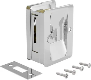 ¡NUEVO EN CAJA! Cerradura de privacidad de puerta de bolsillo corredera cromada 701CPSBC (B13) ¡ENVÍO GRATUITO! - Imagen 1 de 7