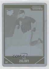 2007 Bowman Chrome Printing Plate Cyan 1/1 Josh Fields #220 0rm6