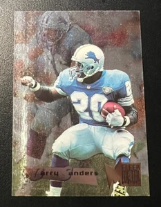 BARRY SANDERS Fleer Metal SILVER FOIL SP Parallel Variation  - Picture 1 of 12