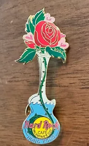 Hard Rock Cafe HONG KONG 2003 PIN San Valentino Chitarra rosa LE 300 - Foto 1 di 2