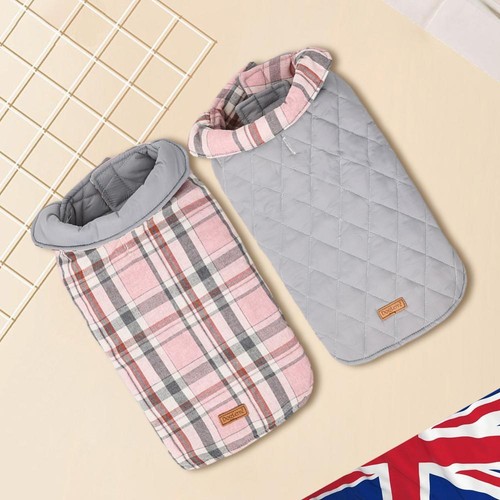 VETEMENTS Giacca per Cani Reversibile Cappotti Invernali per Cani di Piccola Media Grande