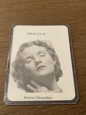 ATHOL 1975 CREATURE FEATURES Horror Movie Monsters DRACULA CARD VERY RARE CARD - Image 1 of 2