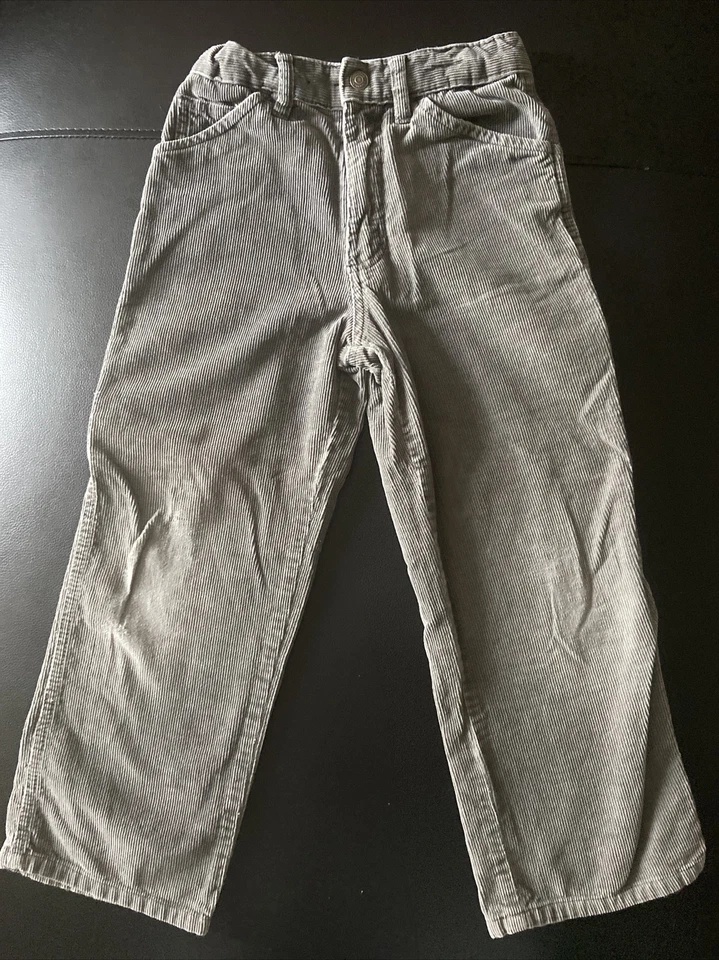 Pantalones de Pana Sonoma Life Gris Niños 7 Ajustables Gris Suave Botón Bolsillos a Presión Foto 1 de 3