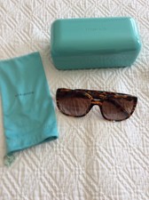 Tiffany & Co. Havana Brown Swarovski Crystal Sunglasses Model TF 4078-B