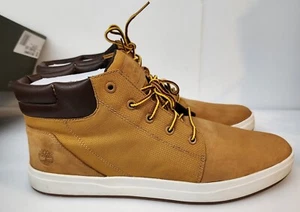 Timberland Davis Square Chukka Casual Shoes Wheat Nubuck Sz 13M - Picture 1 of 16