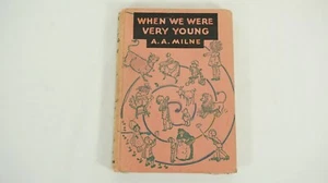 A A Milne When We Were Very Young 1950 Winnie Poo Hard Cover S4 - Picture 1 of 12