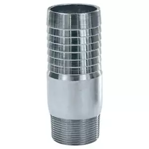 Kombi (KC) Nippelverschraubung, Reduzierstück, 2-1/2" Schlauchschaft x 2" Außengewinde NPT, Zi... - Bild 1 von 1