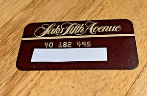 TARJETA DE CRÉDITO SAKS FIVE AVENUE de colección marrón #1 - Imagen 1 de 2