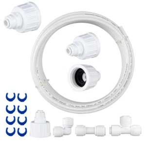 10m Kit For Samsung LG Daewoo Fridge Water Filter Connection Set, Tube, Valve - Picture 1 of 9
