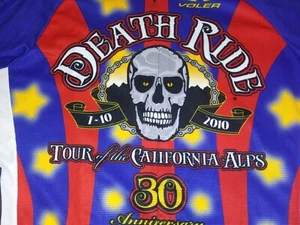 Tour Of The California Alps Death Ride 2010 Cycling Bike Bicycling Jersey Voler - Picture 1 of 3