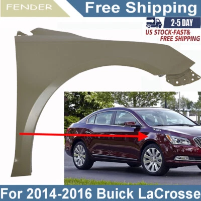 Fender For 2014 2015 2016 Buick LaCrosse Primed Front Right Side Replacement Foto 1 de 4