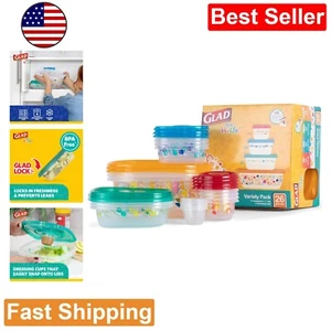 Variety Pack Food Storage Containers with Lids - Assorted Sizes & Fun Designs - Picture 1 of 11