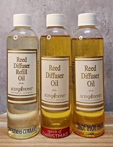 3~New Scentations Christmas Reed Diffuser Oil Refills 8 oz & 6 oz - Picture 1 of 2