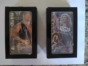 1999 WWF Austin / Sable 24K 2-CARD MATCHED SET LE # 10/ 5,000 LE - Picture 1 of 8