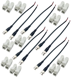 10x BNC Q9 Conector macho coleta terminal cola cable de video CCTV monitor cámara - Imagen 1 de 7