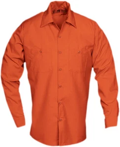 Work Shirts Industrial Uniform Two Pockets Long Sleeve REED Polyester/Cotton - Picture 1 of 24
