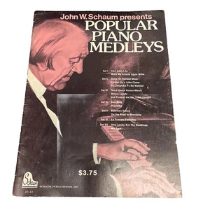 John Schaum Presents Popular Piano Medleys Sheet Music Book 7 transcriptions - Picture 1 of 5