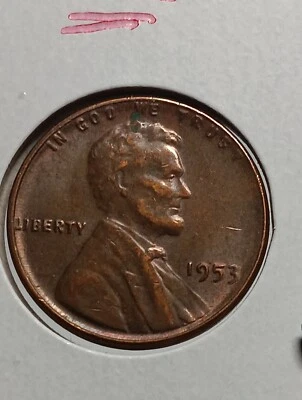 👉1953  Lincoln Wheat 1.C  *ERRORs*   Au Choice A/89 - Image 1 of 4