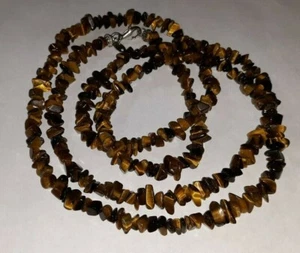 Sally C Treasures QVC Glass Brown Beaded Necklace 40" Sterling SX 925 Jewelry ✞ - Bild 1 von 10