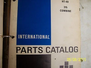 INTERNATIONAL  315 COMBINE PARTS MANUAL - Picture 1 of 5