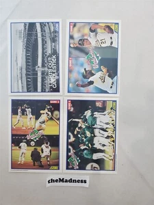 1989 Score Baseball World Series Oakland A's SF Giants Earthquake 4 Card Set - Bild 1 von 1