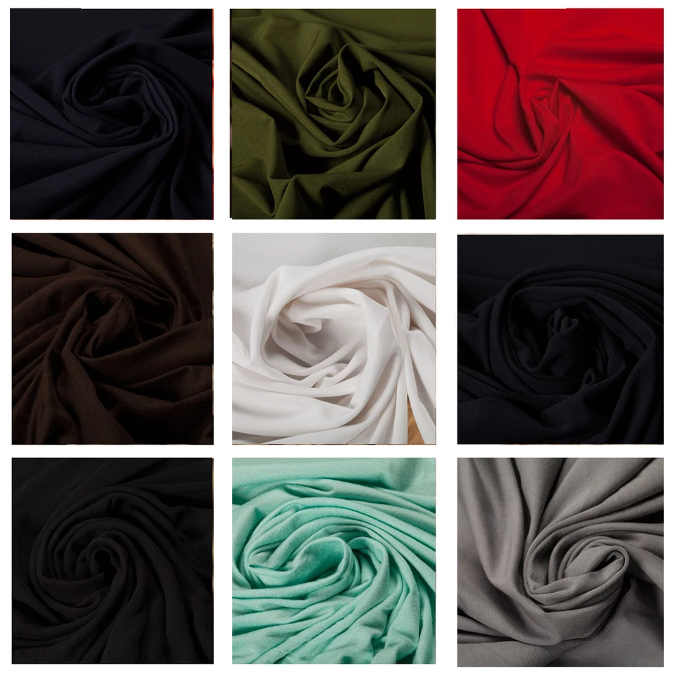 Rayon Elastane Blend Stretch Fabric Dress Fashion Crafts Material by Metre - Image 1 of 1