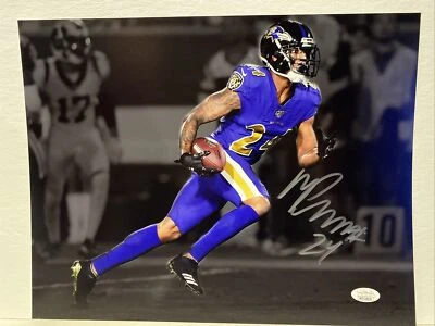 Foto firmada por Marcus Peters Baltimore Ravens 11x14 JSA Foto 1 de 4